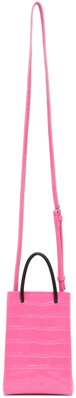 Balenciaga pink phone online bag