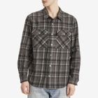 Ksubi Men's Snakebite Check Overshirt in Grey