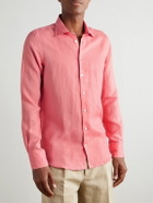Richard James - Slim-Fit Linen Shirt - Pink