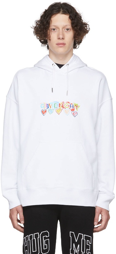 Photo: Givenchy White Cotton Hoodie