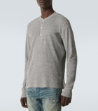RRL Waffle-knit cotton Henley shirt