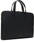 Paul Smith Black 'Signature Stripe' Slim Folio Briefcase