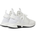 TOM FORD - Jago Neoprene, Suede and Leather Sneakers - Neutrals