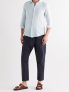 BARENA - Slim-Fit Linen Shirt - Blue
