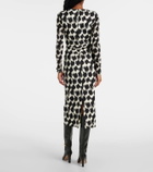 Diane von Furstenberg Libra printed gathered midi dress