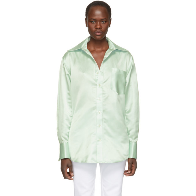 Photo: Matthew Adams Dolan Green Oversized Oxford Shirt