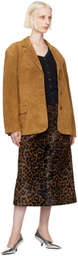 Staud Tan Corrine Leather Jacket
