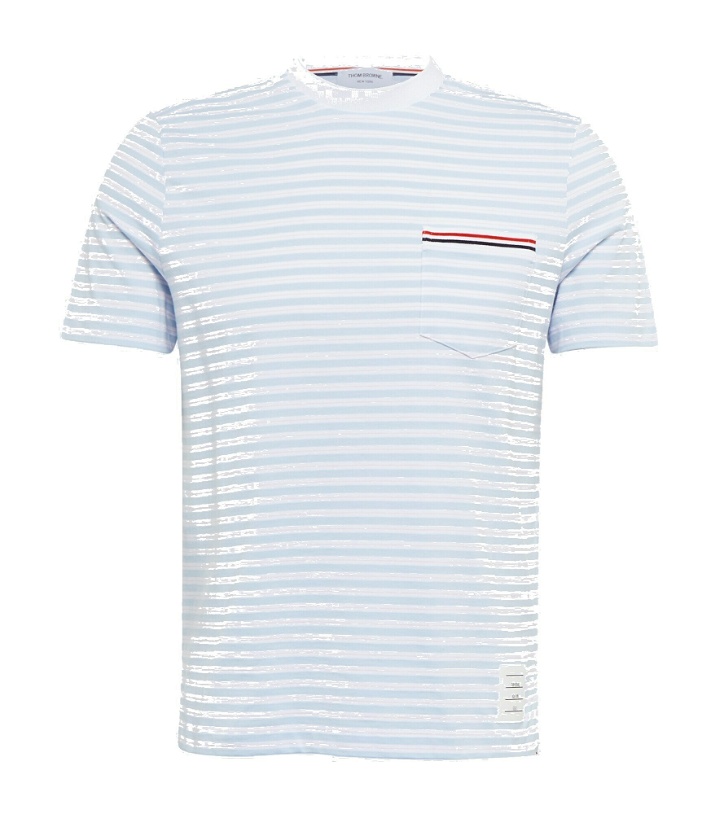 Photo: Thom Browne - Striped cotton jersey T-shirt