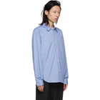 Comme des Garcons Homme Blue Cotton Shirt