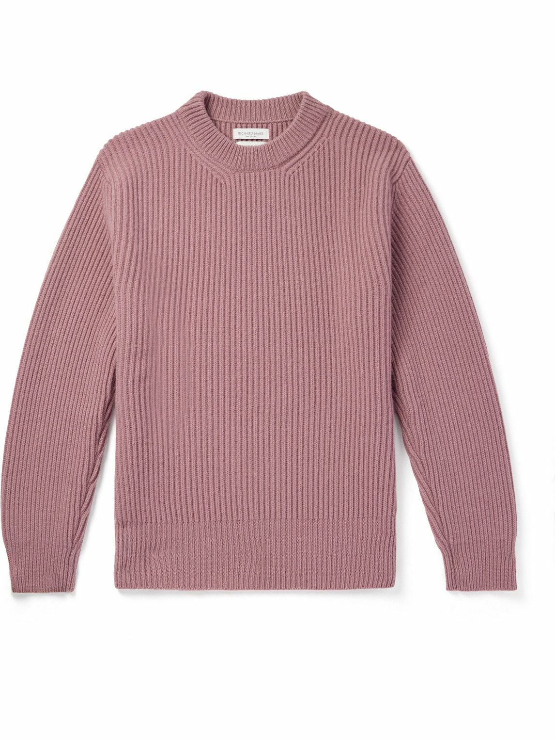 Richard James - Ribbed Wool Sweater - Pink