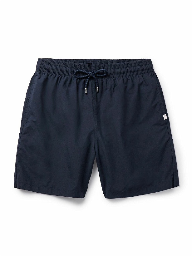 Photo: Derek Rose - Aruba 1 Straight-Leg Mid-Length Swim Shorts - Blue