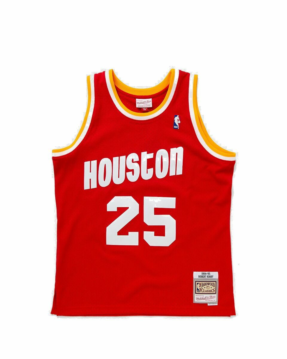 Photo: Mitchell & Ness Nba Dark Jersey Houston Rockets 1994 95 Robert Horry #25 Red - Mens - Jerseys