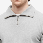 Beams Plus Men's Half Zip Sweat in Heather Grey