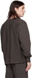 Les Tien Black Crewneck Sweatshirt