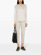 BRUNELLO CUCINELLI - Cotton And Silk Blend Zip-up Hoodie