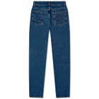 Palm Angels Men's Straight Leg Jeans in Blue