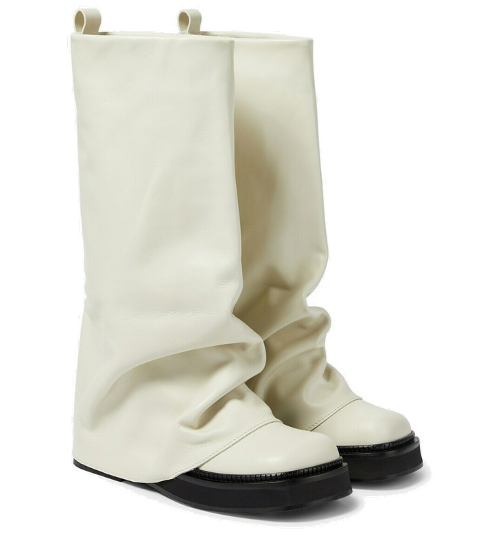 Photo: The Attico Robin leather knee-high combat boots