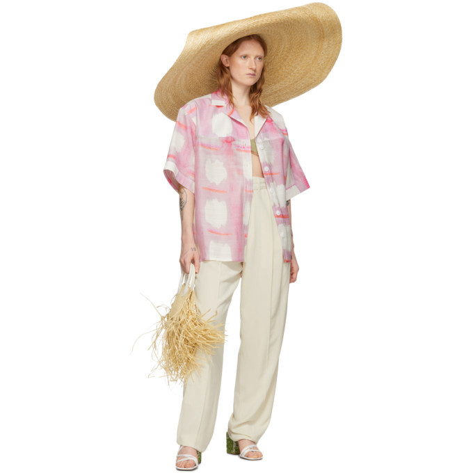 Jacquemus Pink La Chemise Vallena Short Sleeve Shirt Jacquemus