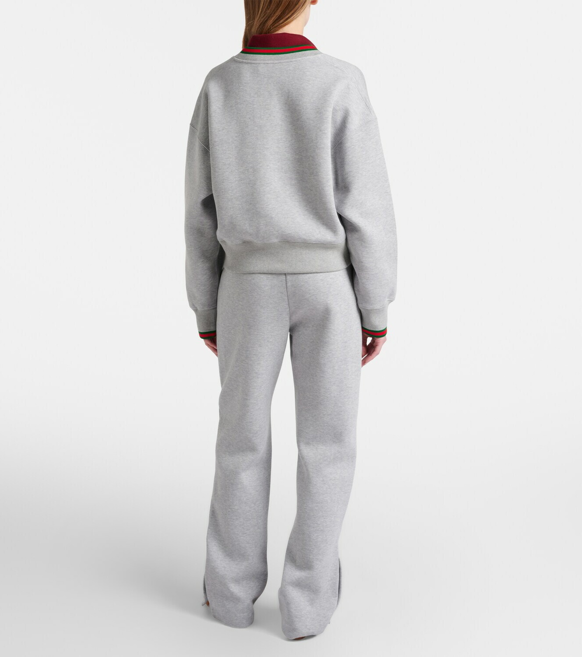 Gucci Web Stripe cotton-blend jersey sweatpants