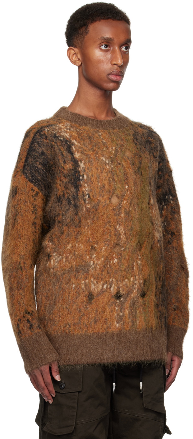 Feng Chen Wang Brown Gradient Sweater Feng Chen Wang