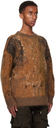 Feng Chen Wang Brown Gradient Sweater