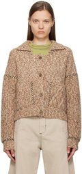 Henrik Vibskov Brown Stitch Cardigan