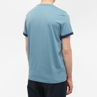 Fred Perry Authentic Men's Ringer T-Shirt in Ash Blue