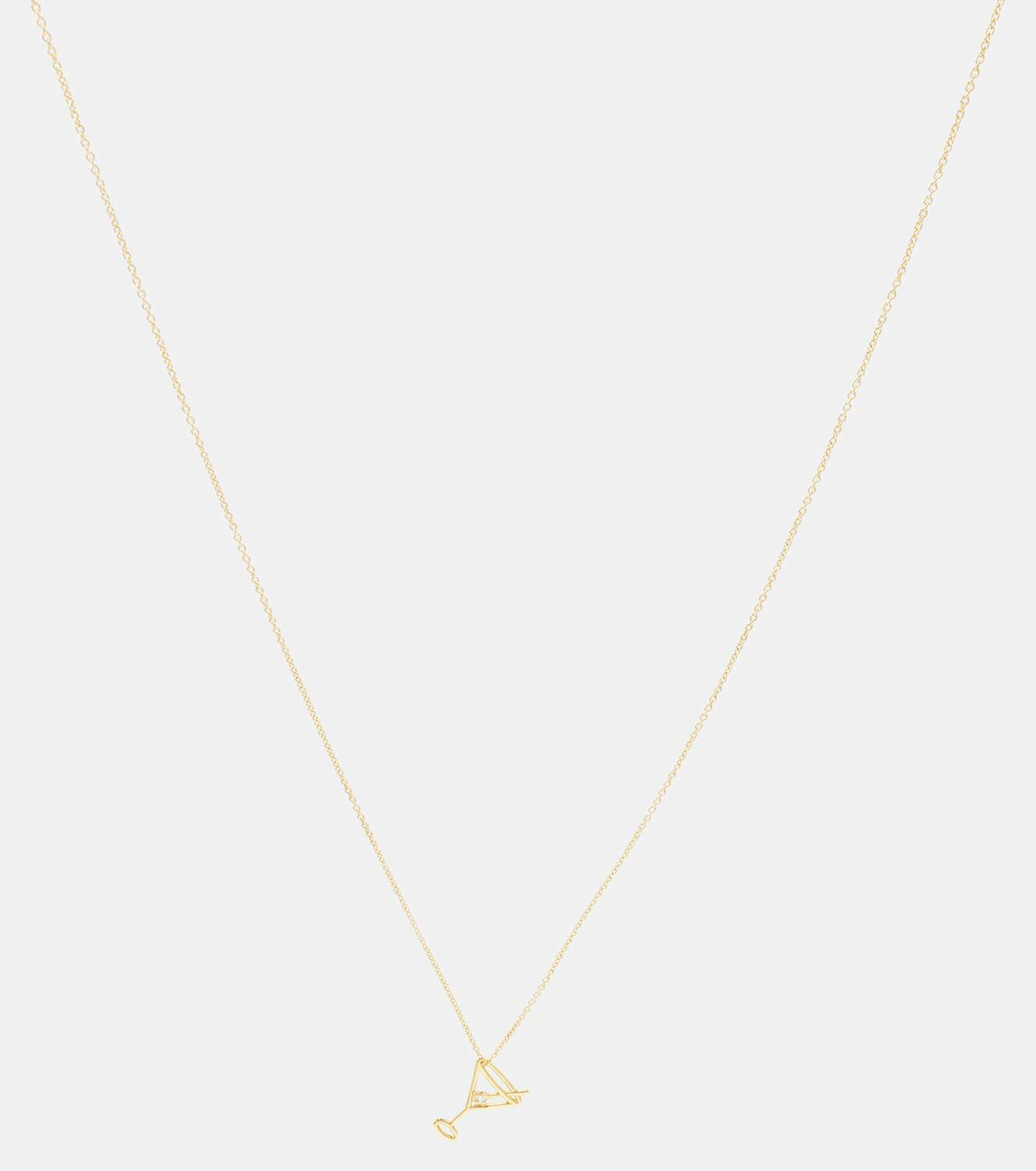 【ALIITA】Martini 9kt yellowgold necklace diamond 関税送料込 Aliita Martini 9kt yellow gold necklace with diamond Aliita