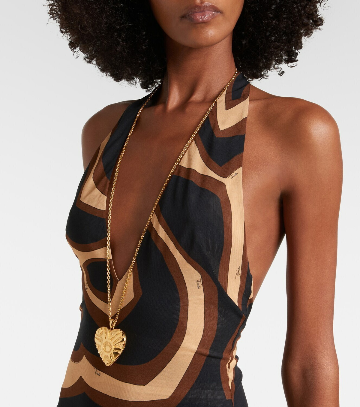 Pucci Labirinto muslin jersey midi dress