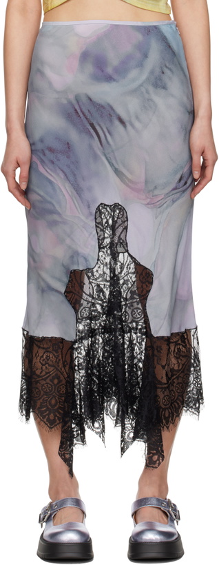 Photo: Collina Strada Purple Hiss Midi Skirt