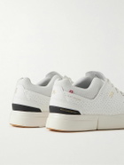 ON - Roger Federer The Roger Centre Court Perforated Vegan Leather and Mesh Tennis Sneakers - White