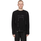 C2H4 Black My Own Private Planet Distressed Layered Long Sleeve T-Shirt