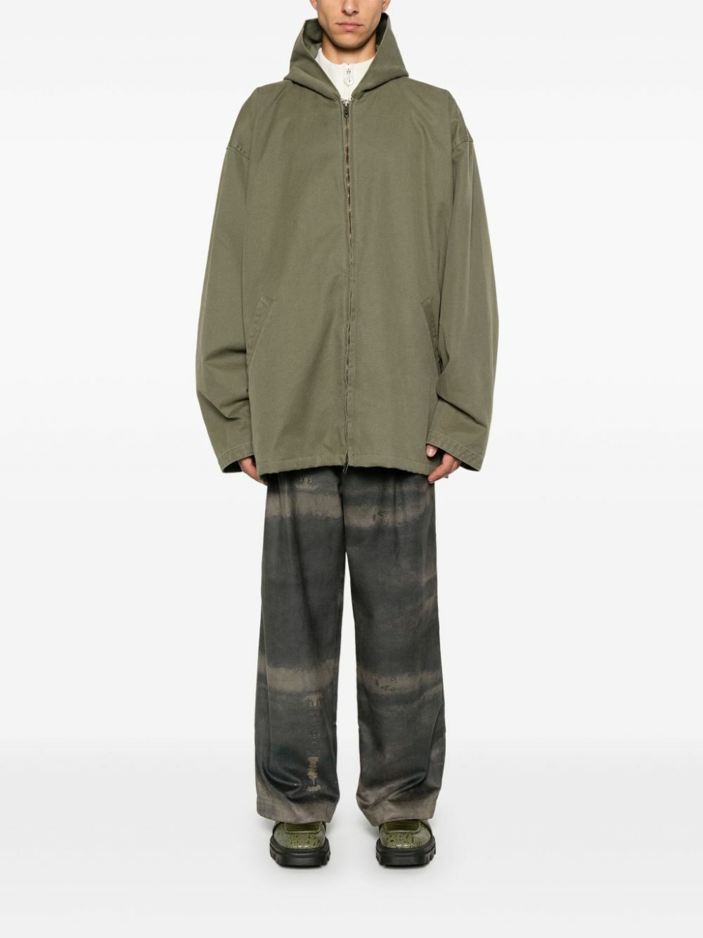 Balenciaga Hooded Zip-Up Jacket