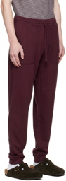 Vince Burgundy Garment-Dyed Lounge Pants