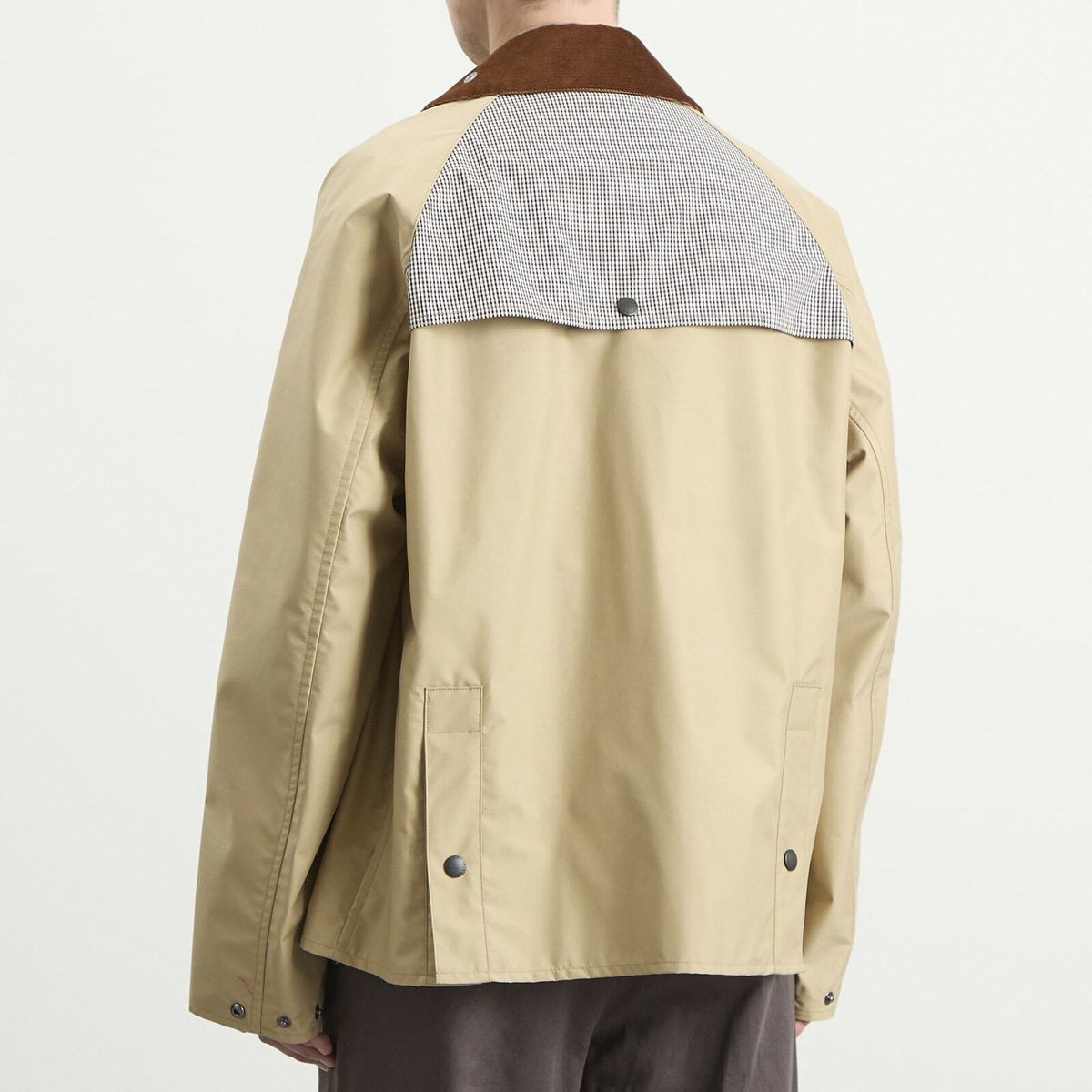 Junya Watanabe MAN Men's Barbour Jacket in Beige X Brown