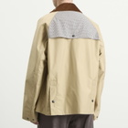 Junya Watanabe MAN Men's Barbour Jacket in Beige X Brown