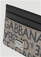 Dolce & Gabbana - Jacquard Logo Card Holder in Black