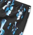 Neil Barrett - Wide-Leg Short-Length Floral-Print Swim Shorts - Black
