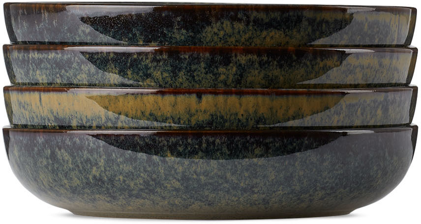 Serax Navy Sergio Herman Edition Surface Medium Deep Plate Set