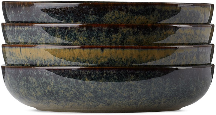 Photo: Serax Navy Sergio Herman Edition Surface Medium Deep Plate Set