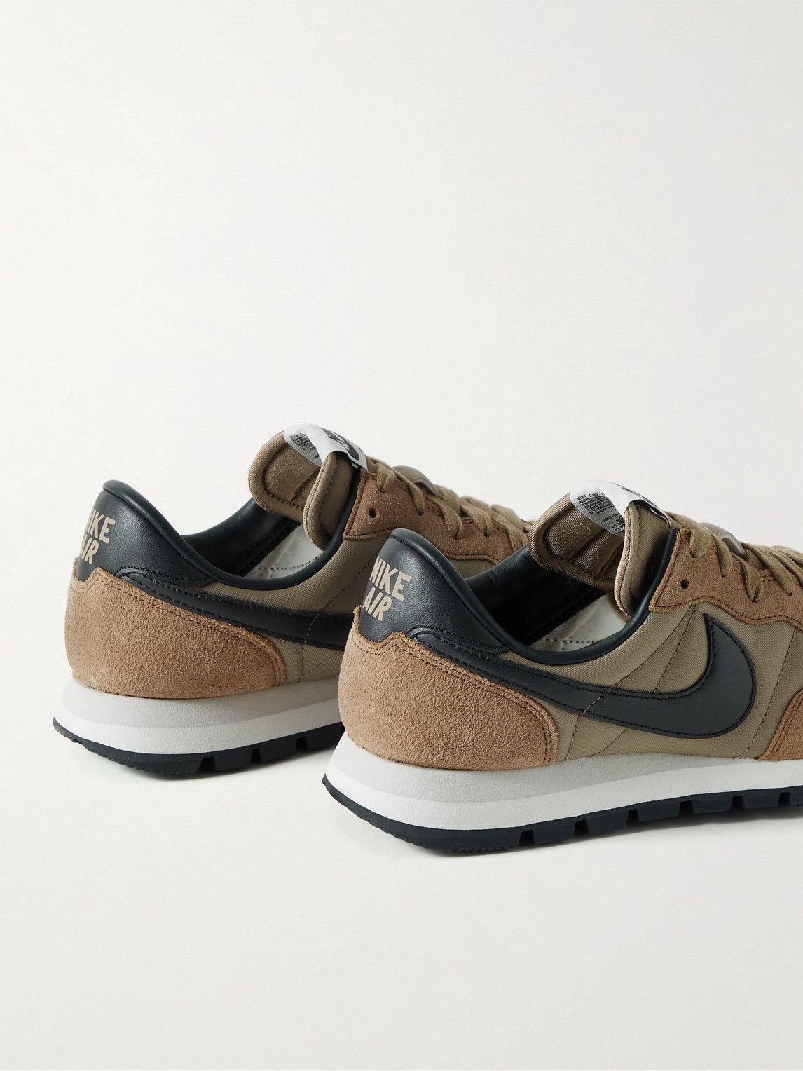 Nike - Pegasus 83 Suede and Mesh Sneakers - Brown