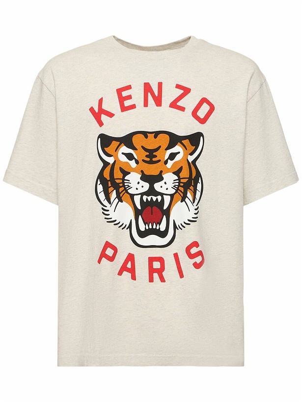 Photo: KENZO PARIS - Tiger Print Cotton Jersey T-shirt