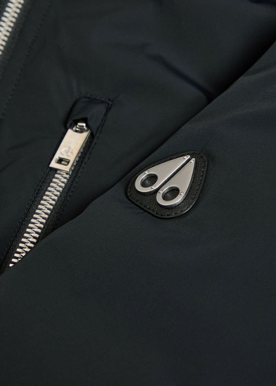 Moose Knuckles Northdale Hooded Shell Jacket Black