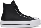 Converse Black Chuck Taylor All Star Lift Leather High Top Sneakers