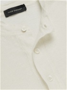Thom Sweeney - Slim-Fit Linen Henley T-Shirt - White