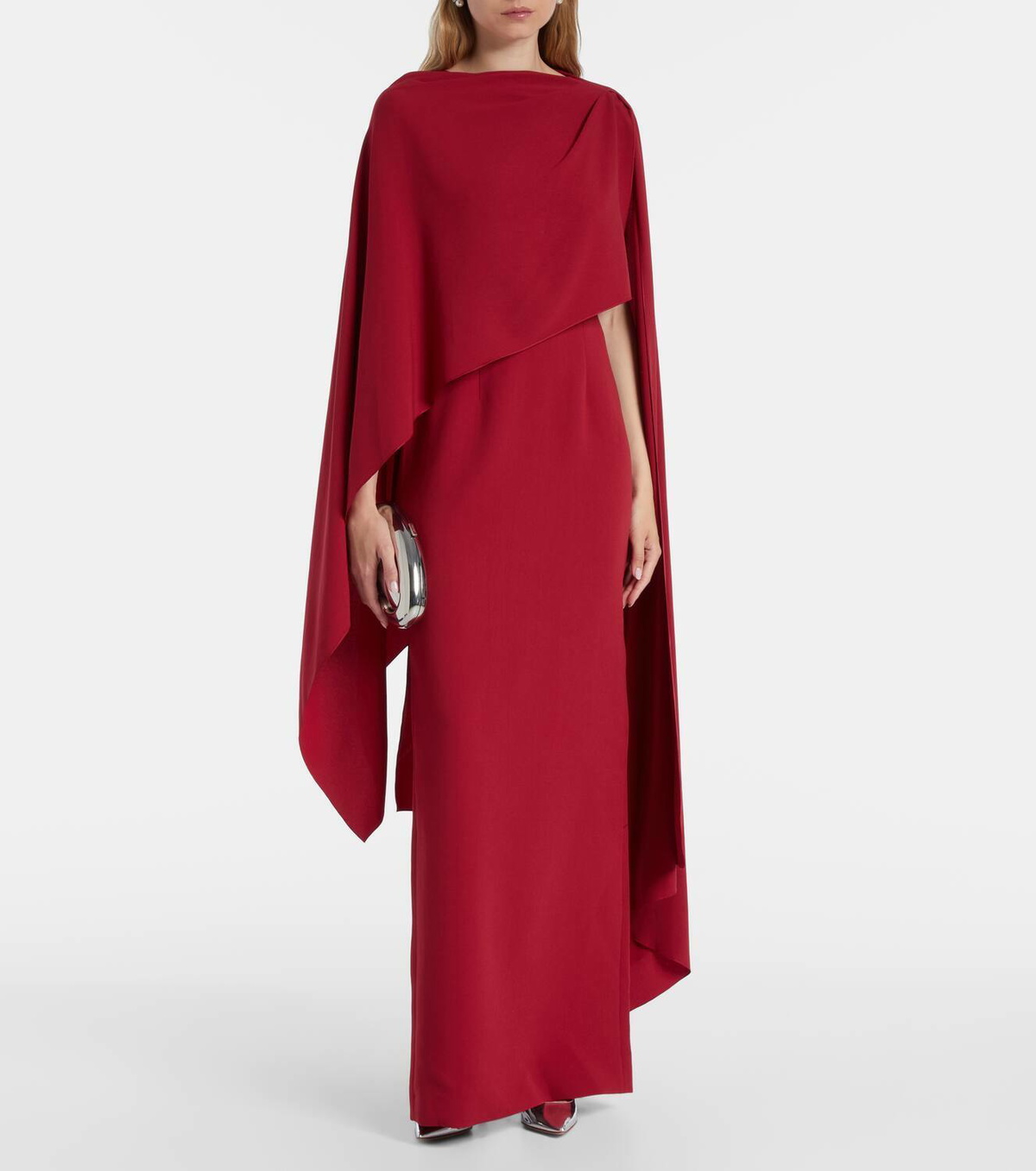 Roksanda Demetria caped crêpe gown