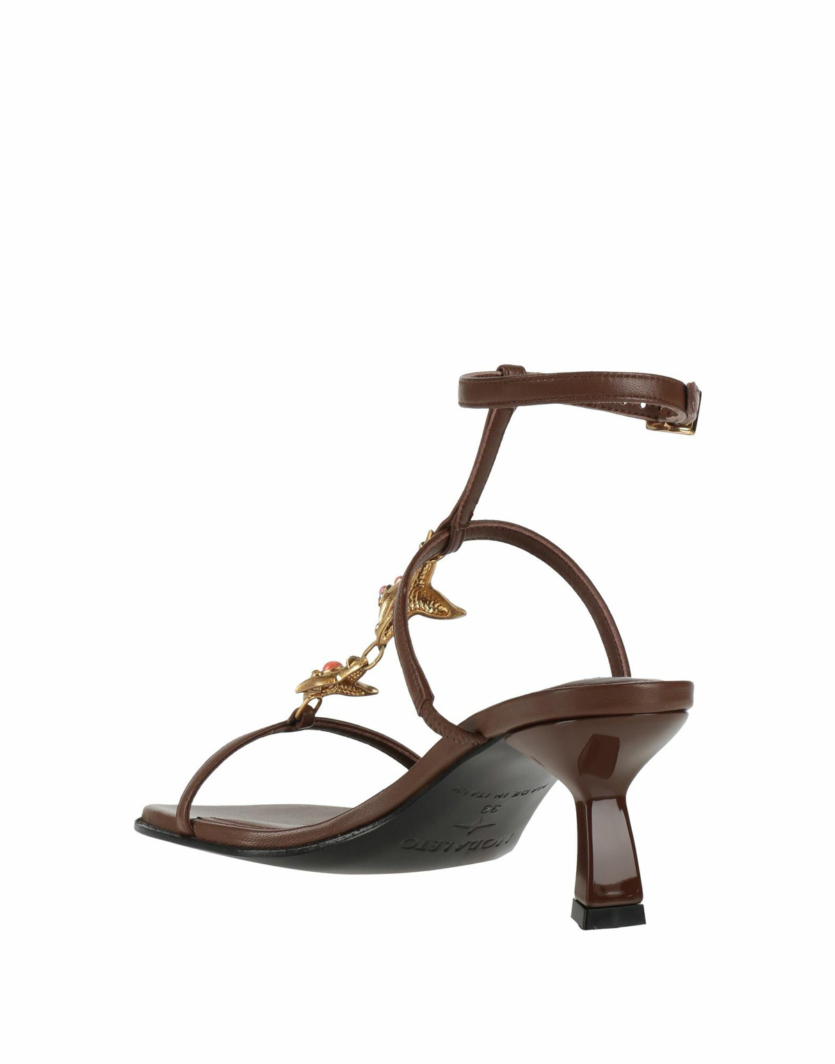 Nodaleto Womens Sandals Chocolate in Brown