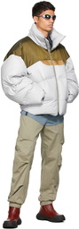 A. A. Spectrum Grey Musclo Down Jacket