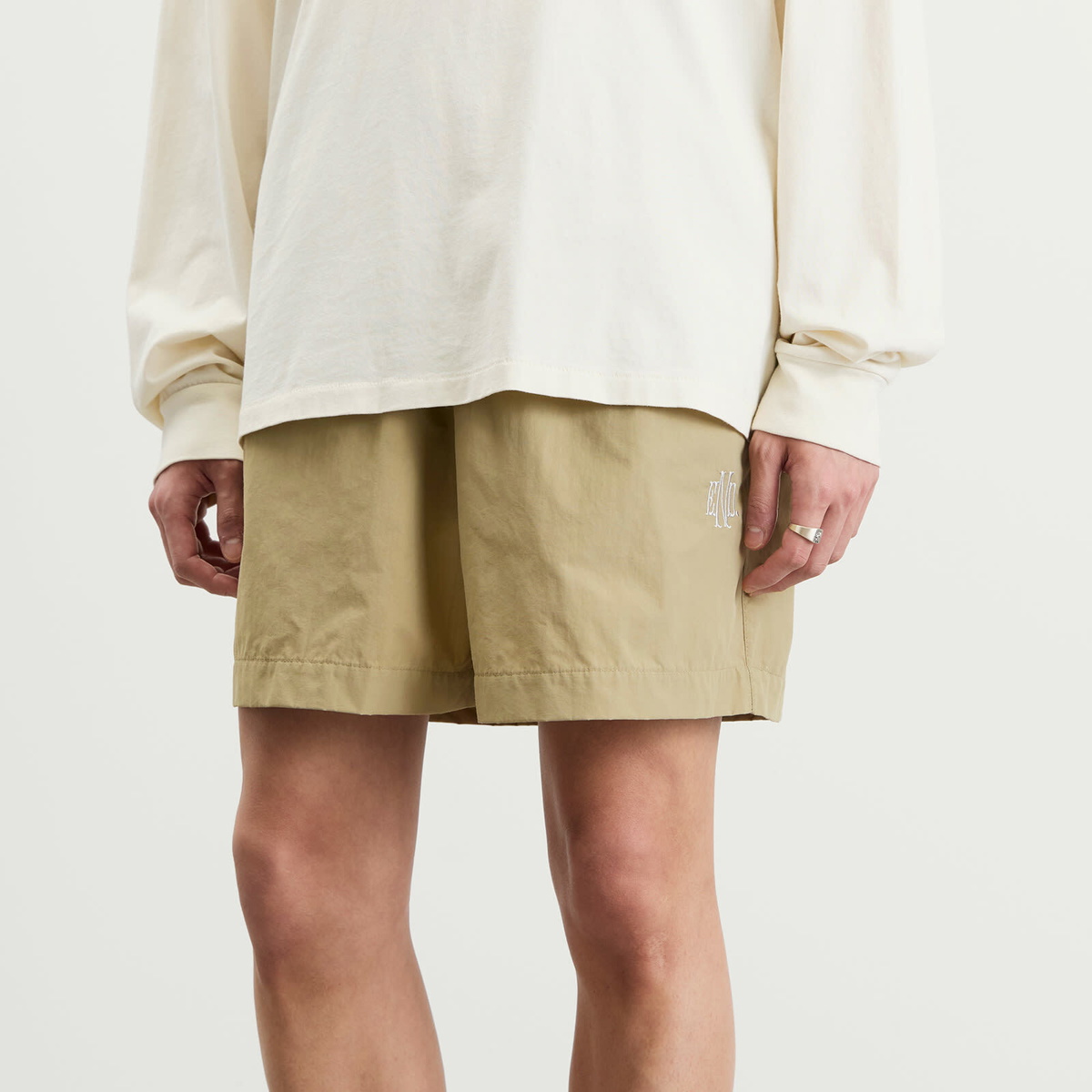END. Flight Drawstring Short in Silt