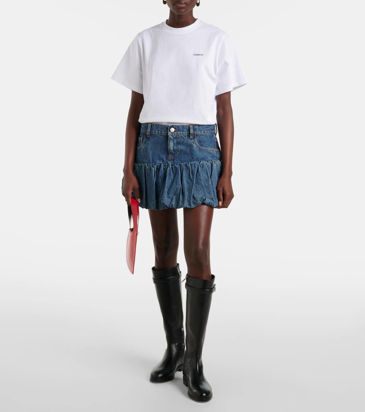 Coperni Logo cotton bodysuit